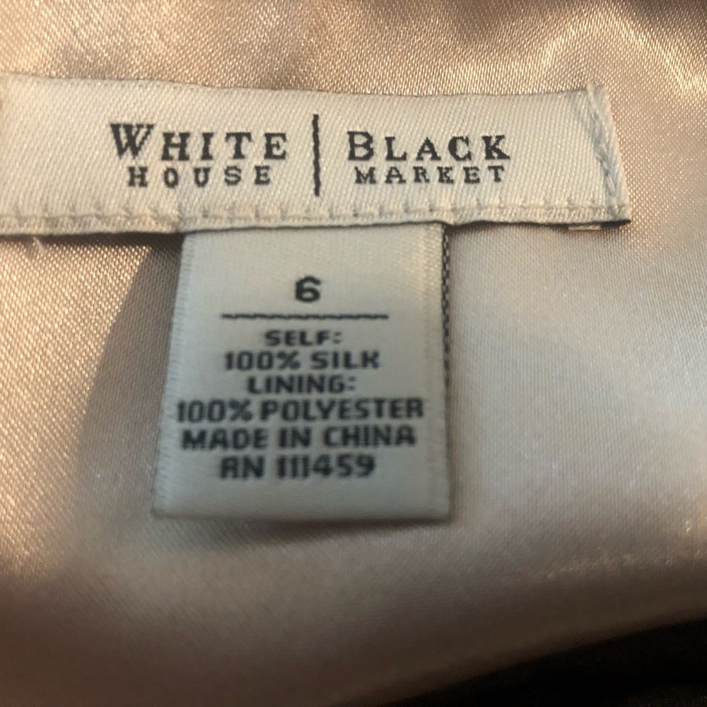 White House Black Market Strapless Dress